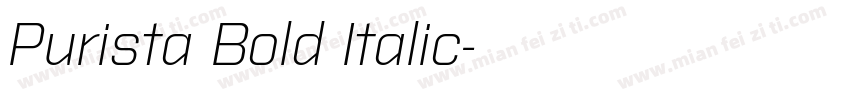 Purista Bold Italic字体转换